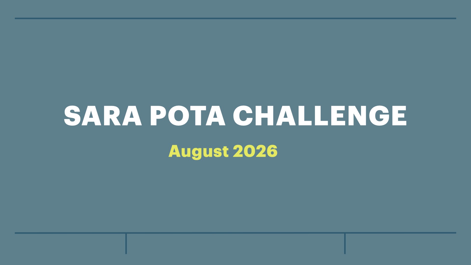Read more about the article SARA POTA Challenge August Update
